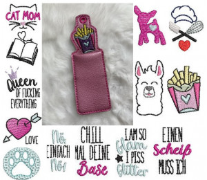 Stickserie - ITH Lippenbalsam oder USB Stick Tasche Vol. 2